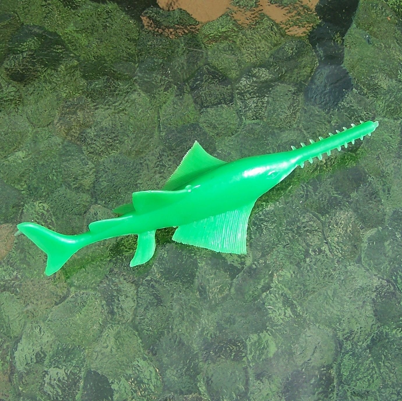 MPC Sea Creatures: Saw Fish in Regular Issue Green (Probable Recast)