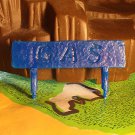 Marx 1991 Anniversary (Ruby Edition) Flintstones Gas Station Roof Sign, Blue