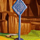 Marx 1991 Anniversary (Ruby Edition) Flintstones Gas Station Standing Sign, Blue Marx 1991 Anniversary (Ruby Edition) Flintstones Gas Station Standing Sign, Blue