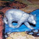 Marx Bear, North American Wild Animals Series, Silver-colored, Recast