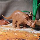 Marx 1991 (Toy Streets?) Styracosaurus Dinosaur, Light Brown