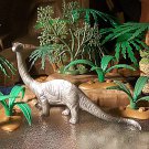 MPC (1962 mold) Brontosaurus (Mold #15) Dinosaur Series, Metallic Silver-color