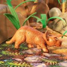 MPC 1962 mold Triceratops (Mold #15) Misspelled "Tricerators," Red Brown