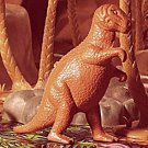 MPC 1962 mold Allosaurus (Mold #20) Dinosaur, Reddish Brown