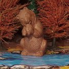 Auburn Rubber 1950s-early '60s Bear Eating Fish, Brown