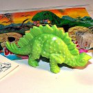 Topps 1988 Stegosaurus Dinosaur, Green, Wrapper, ID Sheet, Candy Eggs