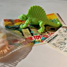 Topps 1988 Dimetrodon Dinosaur, Green, Wrapper, ID Sheet, Candy Eggs