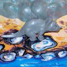 Nabisco & Fritos 1950s-1960s Mold Triceratops Dinosaur Premium, Gray