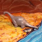 Nabisco & Fritos 1950s-1960s Mold Brontosaurus Dinosaur Premium, Tinted Gray