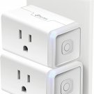 Smart Home Wi-Fi Outlet Works w/ Alexa, Echo, Google Home & IFTTT, 2-Pack White