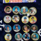 LOT OF 12 TOPPS 1988 TRADING COINS WITH 9 HALL OF FAME MEMBERS