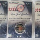 LOT OF 3 NEW YORK Post NEW YORK YANKEES Mini-Baseball Collection 2006