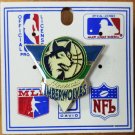 VINTAGE 1990'S NBA MINNESOTA TIMBERWOLVES PIN TEAM LOGO