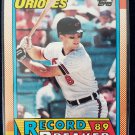 TOPPS 1990 RECORD BREAKER 89 CAL RIPKEN #8 HoF