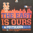 NEW YORK METS THE EAST IS OURS POSTSEASON 2015 NL EAST DIVISION CHAMPIONS SIZE LARGE