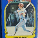 FLEER 1981 MIKE SCHMIDT PHILADELPHIA PHILLIES #9 HoF BASEBALL CARD STICKER FLEER 1981 MIKE SCHMIDT PHILADELPHIA PHILLIES #9 HoF BASEBALL CARD STICKER