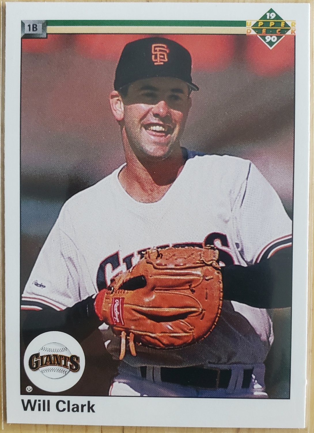 UPPER DECK 1990 WILL CLARK SAN FRANCISCO GIANTS #556