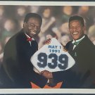 UPPER DECK 1991 LOU BROCK RICKEY HENDERSON 939 STOLEN BASE LEADERS #636 HoF