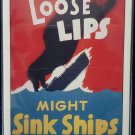PACIFIC 1992 WORLD WAR II LOOSE LIPS MIGHT SINK SHIPS #109 PACIFIC 1992 WORLD WAR II LOOSE LIPS MIGHT SINK SHIPS #109