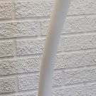 CUSTOM REALISM ART FAUX ELEPHANT TUSK 3FT WHITE GOLD WOOD CARVING RED BROWN BASE