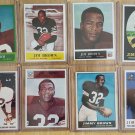 TOPPS LOT OF 8 JIM BROWN CLEVELAND BROWNS 1950s - 1960s CARDS ROOKIE HOF RP