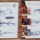 SIGN OF THE TIMES 6 AUTOGRAPHS GARNETT ERVING BRYANT JAMES JORDAN JOHNSON HOF