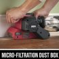 SKIL BELT SANDER 7510 3"X18" W/9 80 GRIT SANDING BELTS COMBO