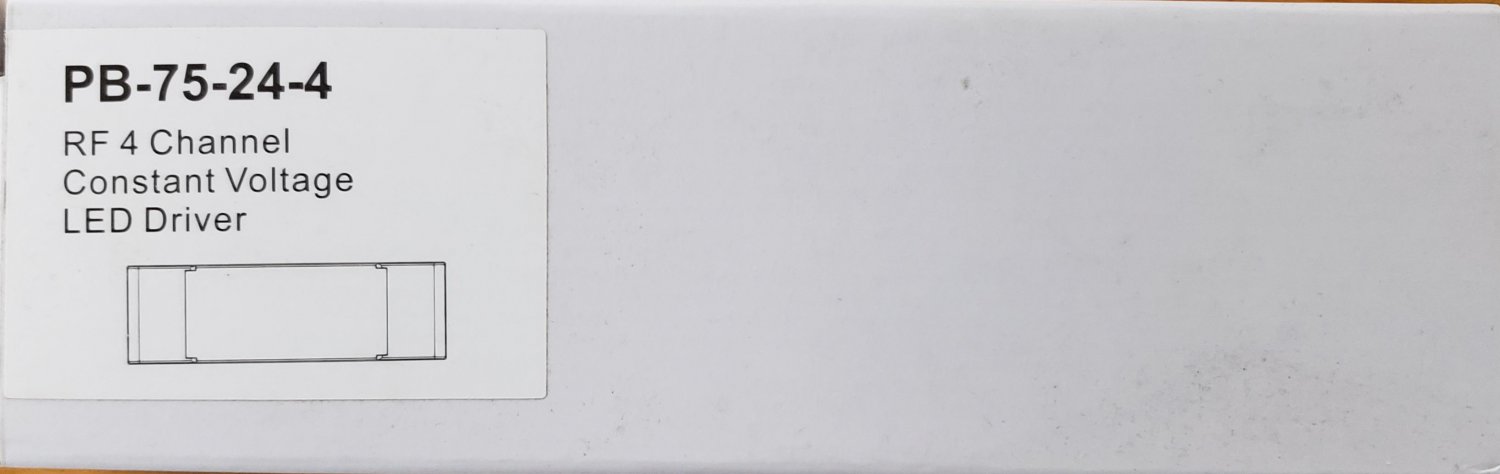 NEW SKYDANCE PB-75-24-4 RF 4 CHANNEL CONSTANT VOLTAGE LED DRIVER DIMMER BALLAST