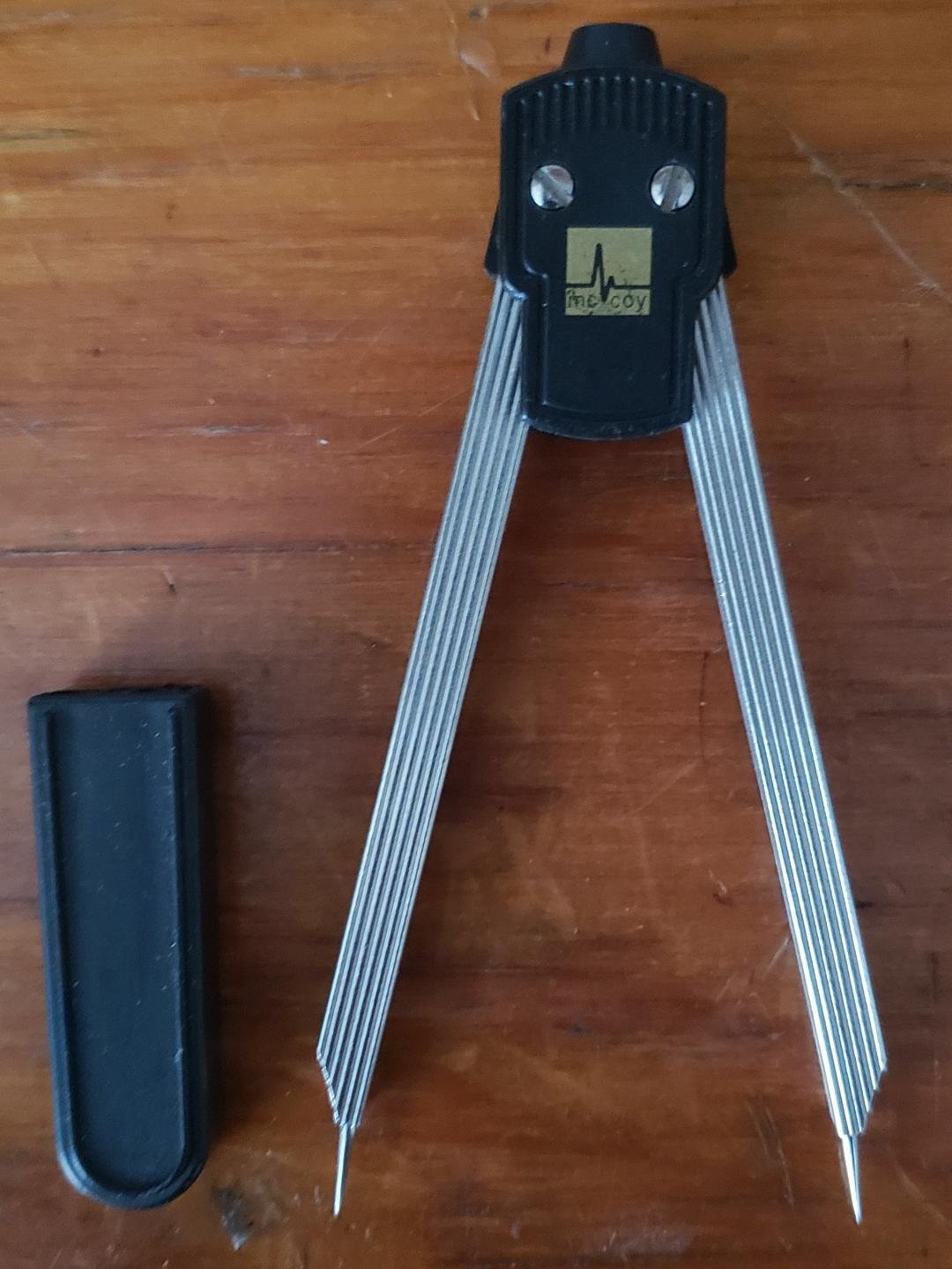 VINT. MCCOY CARTOGRAPHER Mapping COMPASS Drafting Tool Made GERMANY VINTAGE 4.5"