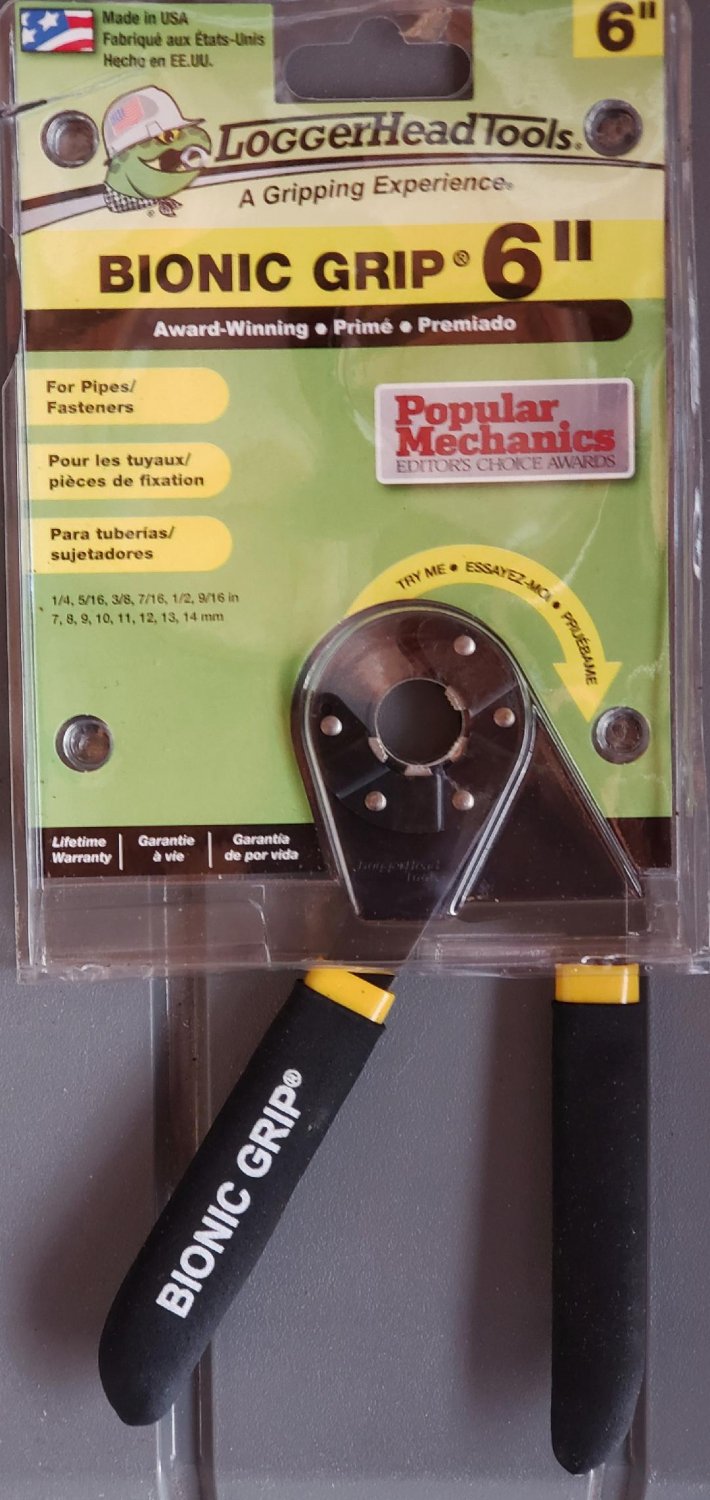 NEW Loggerhead Tools 6" Bionic Grip Adjustable Wrench Multiple Sizes
