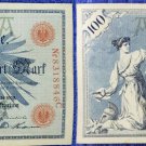 1908 BERLIN, GERMANY 100 REICH MARK KAISER EMPIRE #NR831884C