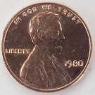 1980 LINCOLN MEMORIAL 1 CENT PENNY COIN EXCELLENT