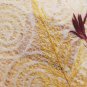 VINTAGE 1970 BAMBOO SERVING TRAY PRESSED BUTTERFLY FERN ON LACE