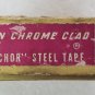 VINTAGE NEW LUFKIN CHROME CLAD 50FT ANCHOR STEEL TAPE C213