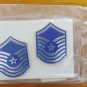 VINTAGE US AIR FORCE SENIOR MASTER SERGEANT E-8 PIN BACKS SEALED