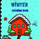 Winter coloring book for kids