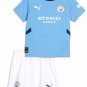 Kids HAALAND #9 Manchester City Home Shirt Jersey Kit 24-25 Youth Soccer Football 2024-2025
