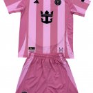 Kids Inter Miami Home Shirt Jersey Kit 25-26 Youth Soccer Football 2025-2026