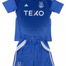 Kids Aberdeen Blue Goalkeeper Shirt Jersey Kit 25-26 Youth Soccer Football 2025-2026