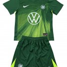 Kids VfL Wolfsburg Home Shirt Jersey Kit 25-26 Youth Soccer Football 2025-2026