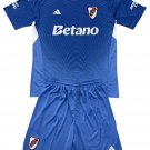Kids River Plate Blue Goalkeeper Shirt Jersey Kit 25-26 Youth Soccer Football 2025-2026