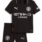 Kids Manchester City Away Shirt Jersey Kit 25-26 Youth Soccer Football 2025-2026