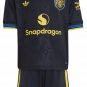 Kids B.FERNANDES #8 Manchester United 3rd Third Jersey Kit 25-26 Youth Soccer Football 2025-2026