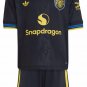 Kids MAINOO #37 Manchester United 3rd Third Jersey Kit 25-26 Youth Soccer Football 2025-2026