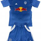 Kids Leeds United Blue Goalkeeper Shirt Jersey Kit 25-26 Youth Soccer Football 2025-2026