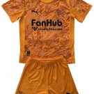 Kids Derby County Orange Goalkeeper Shirt Jersey Kit 25-26 Youth Soccer Football 2025-2026