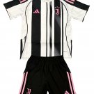 Kids Juventus Home Shirt Jersey Kit 25-26 Youth Soccer Football 2025-2026