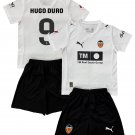 Kids HUGO DURO #9 Valencia Home Shirt Jersey Kit 25-26 Youth Soccer Football 2025-2026