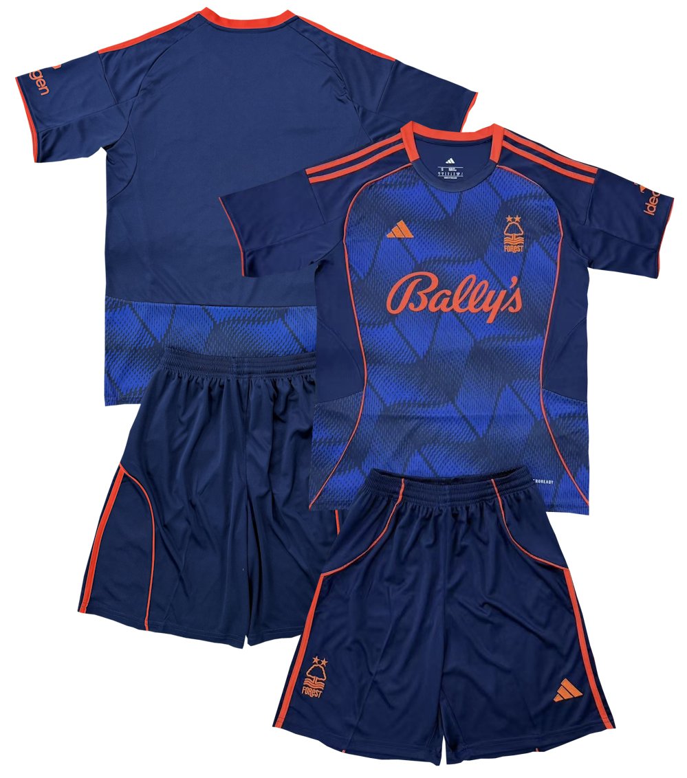 Kids Nottingham Forest 3rd Third Shirt Jersey Kit 25-26 Youth Soccer Football 2025-2026