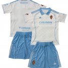 Kids Real Zaragoza Home Shirt Jersey Kit 25-26 Youth Soccer Football 2025-2026